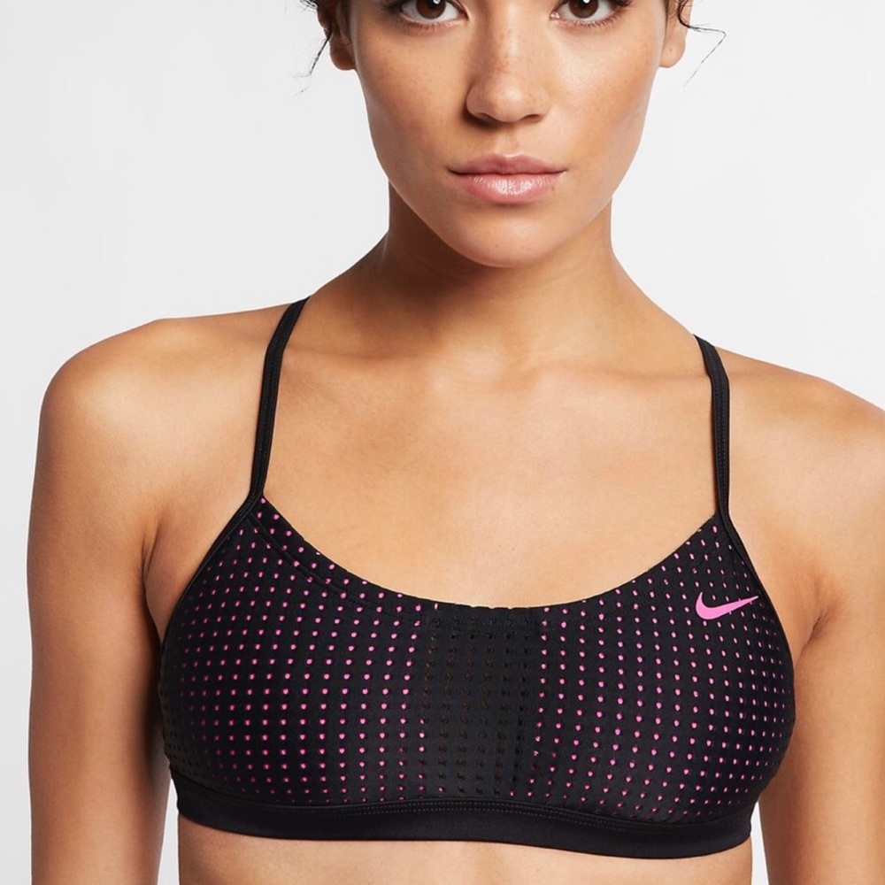 Nike Women's Black and Pink Bikini Size M
